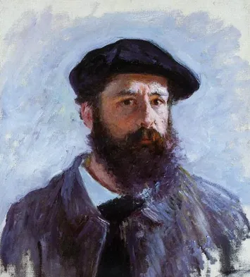 Claude Monet portrait painting